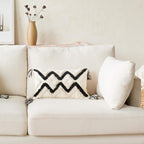 Tufted Boho Fabric Throw Pillow Cover — 20" - View 5