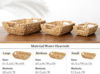 Hand-Woven Boho Beige Storage Basket - View 9