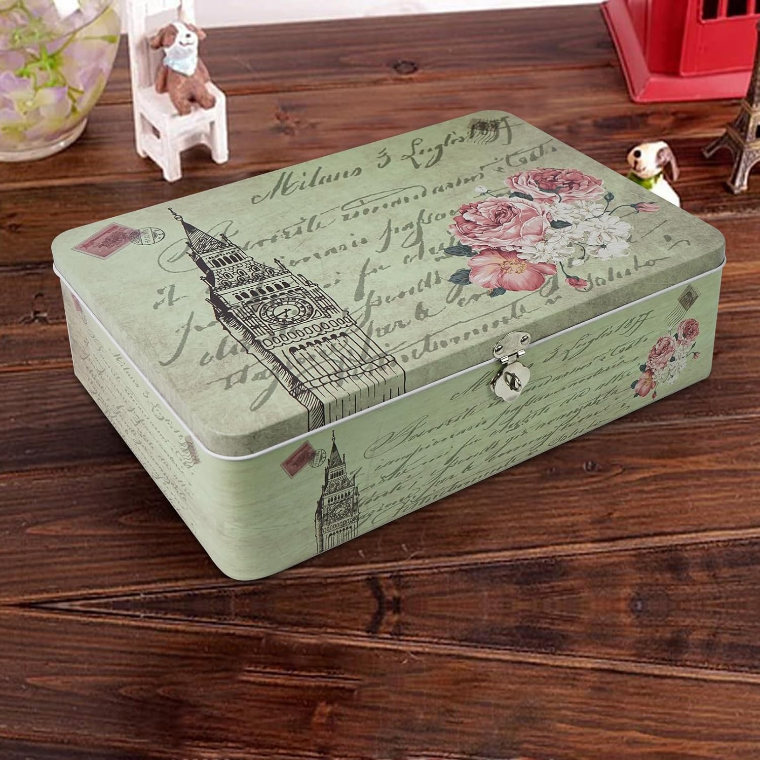 Vintage Beige Storage Basket - View 4