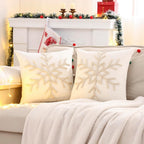 Tufted Beige Throw Pillow Cover — 18" - View 5
