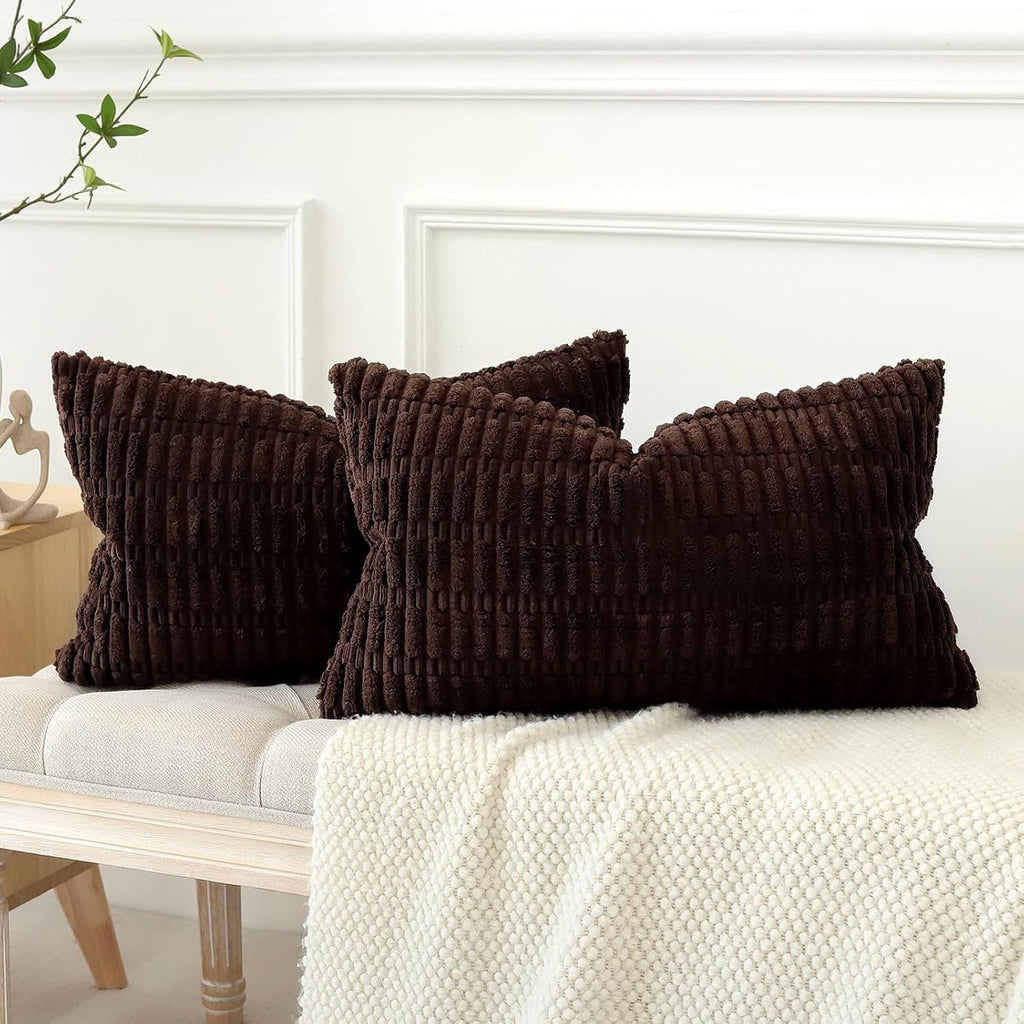 Lumbar Boho Beige Throw Pillow Cover — 24" - View 5