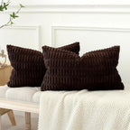 Lumbar Boho Beige Throw Pillow Cover — 24" - View 5