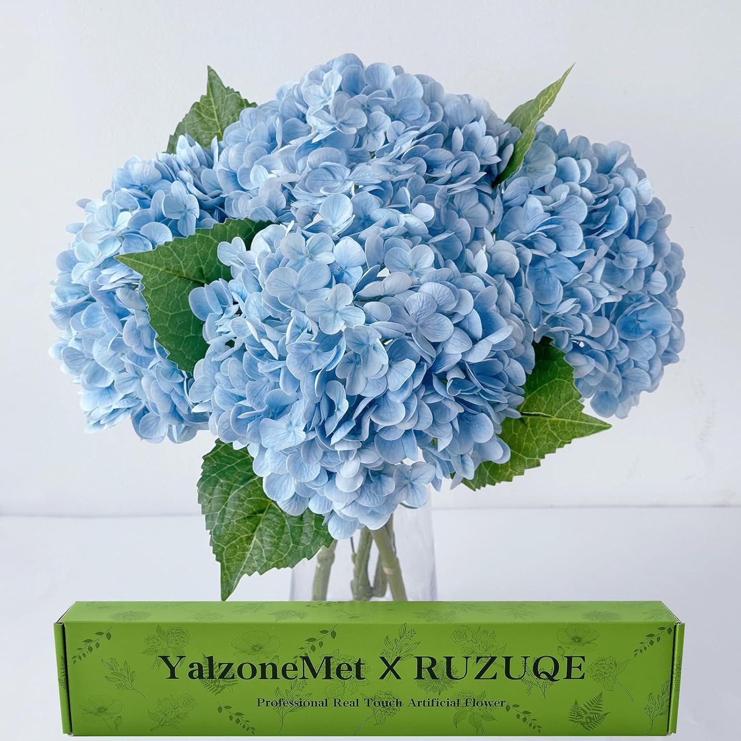 Blue Artificial Plant — 2-Light — Light Blue