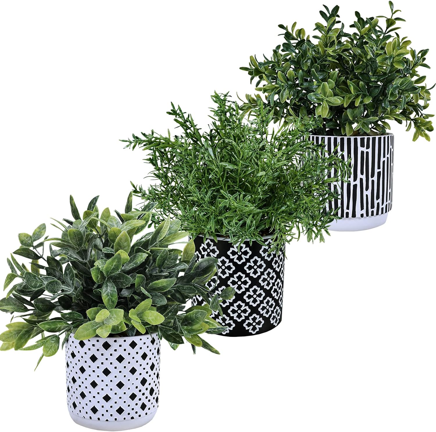 Modern Wood Artificial Plant - View 2