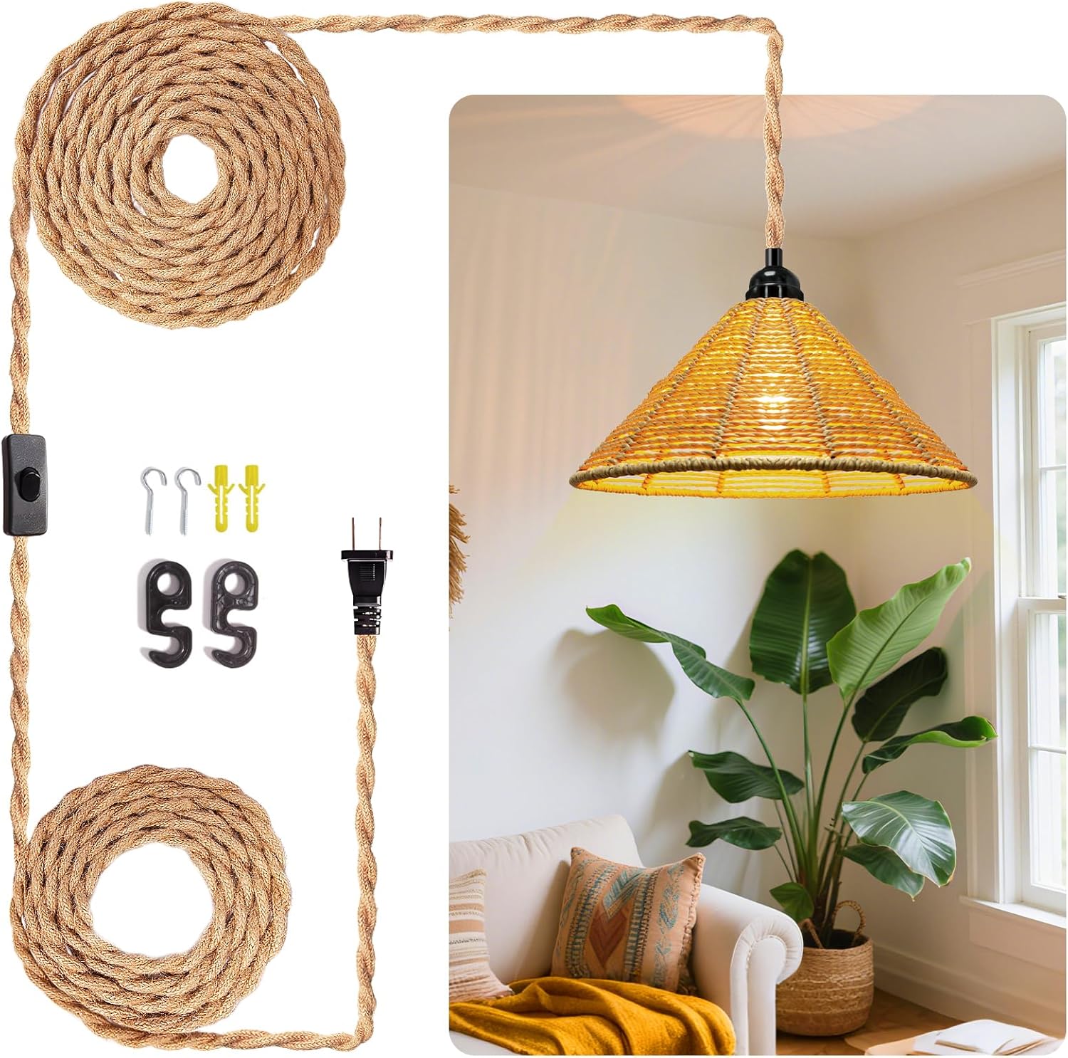 Adjustable Farmhouse Metal Pendant Light — 18" — 7.88 Inch - Industrial Shade
