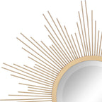 Round Luxe Metal Wall Mirror — 23" - View 4