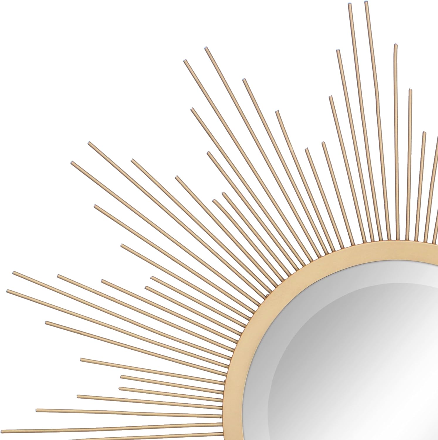 Round Luxe Metal Wall Mirror — 23" - View 4