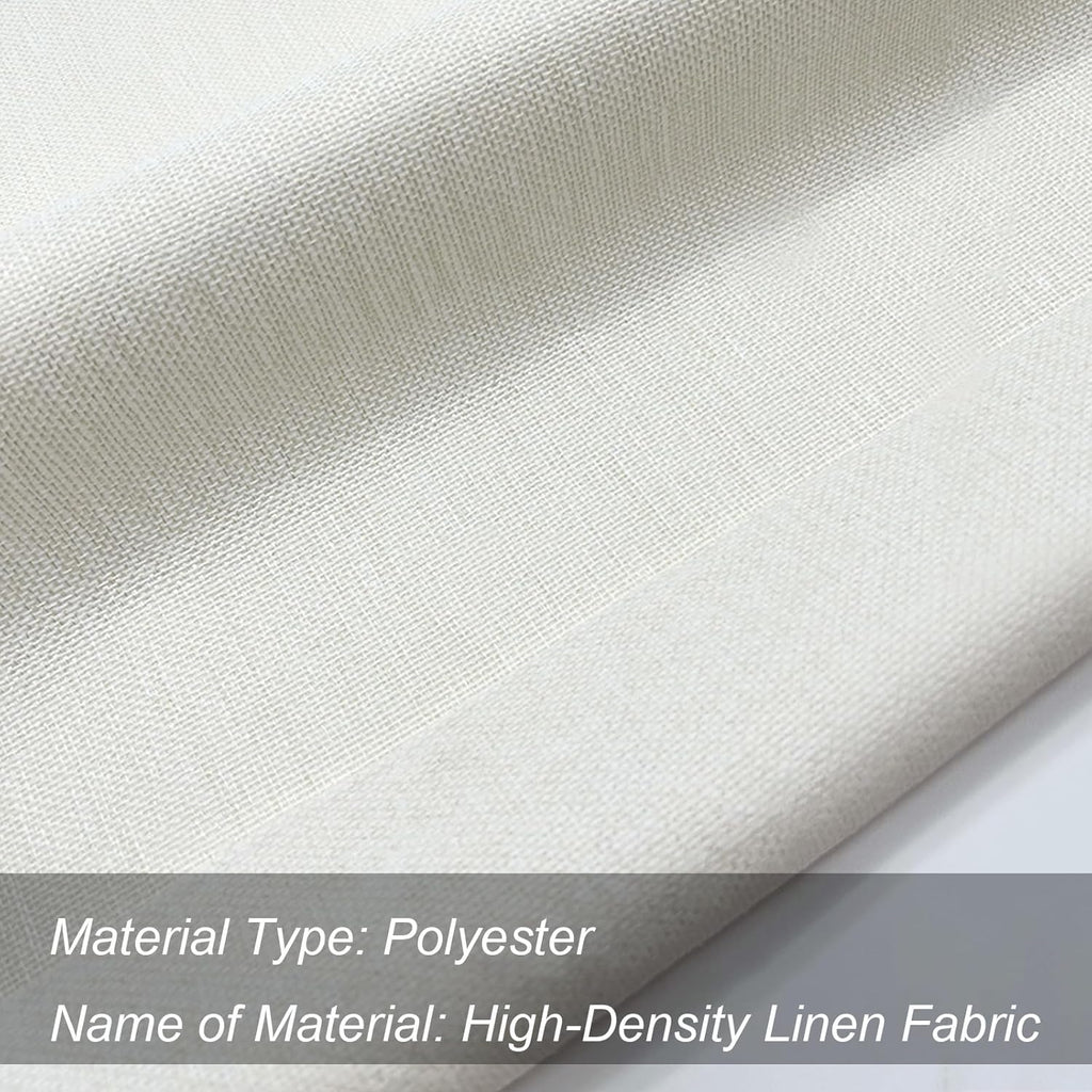 Linen Boho Beige Throw Pillow Cover — 18" - View 7