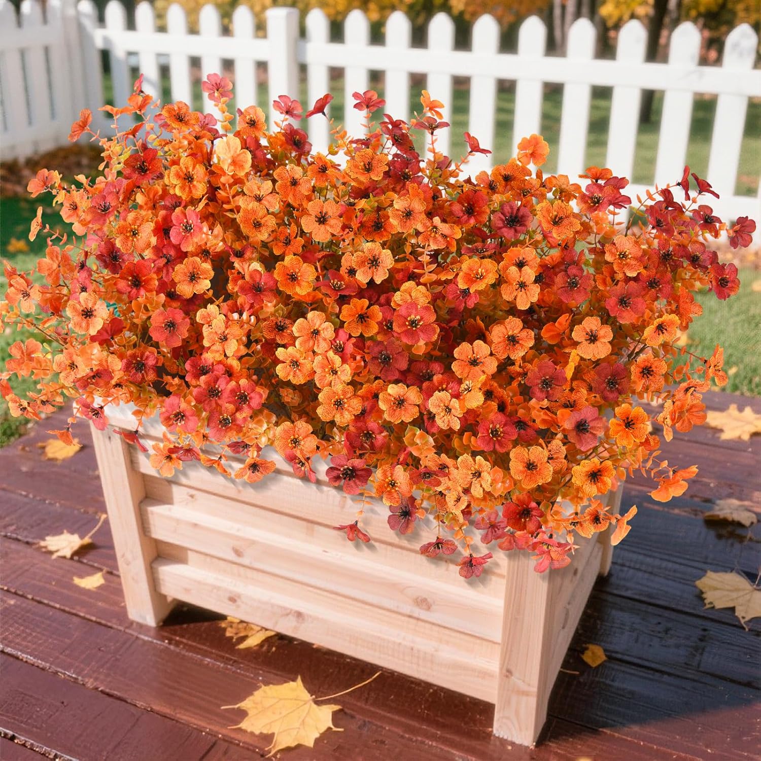 Orange Faux Plant — Fall Orange