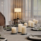 Black Pillar Candle — Set of 2 - View 4