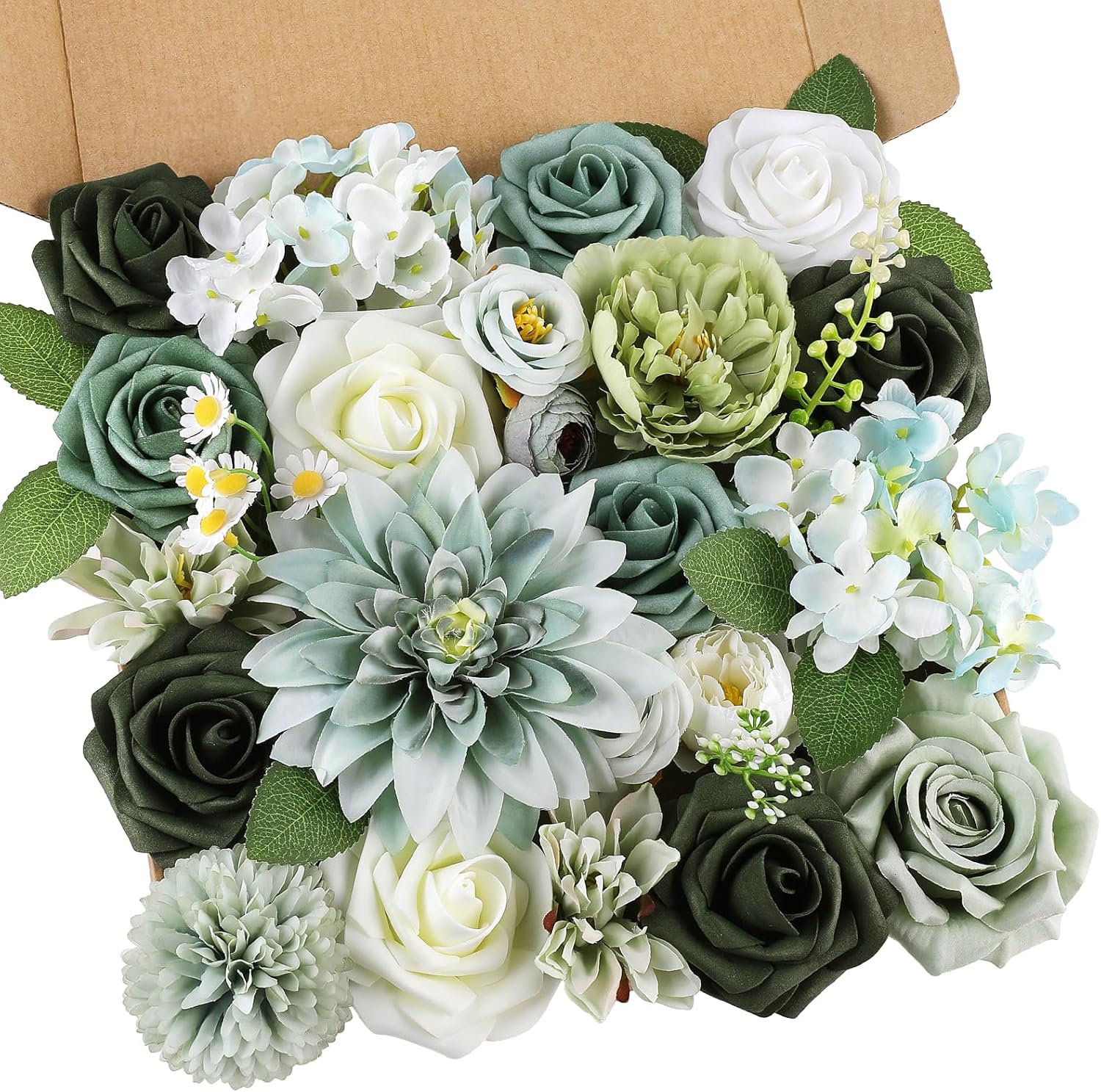 Blue Artificial Plant — Forest Green