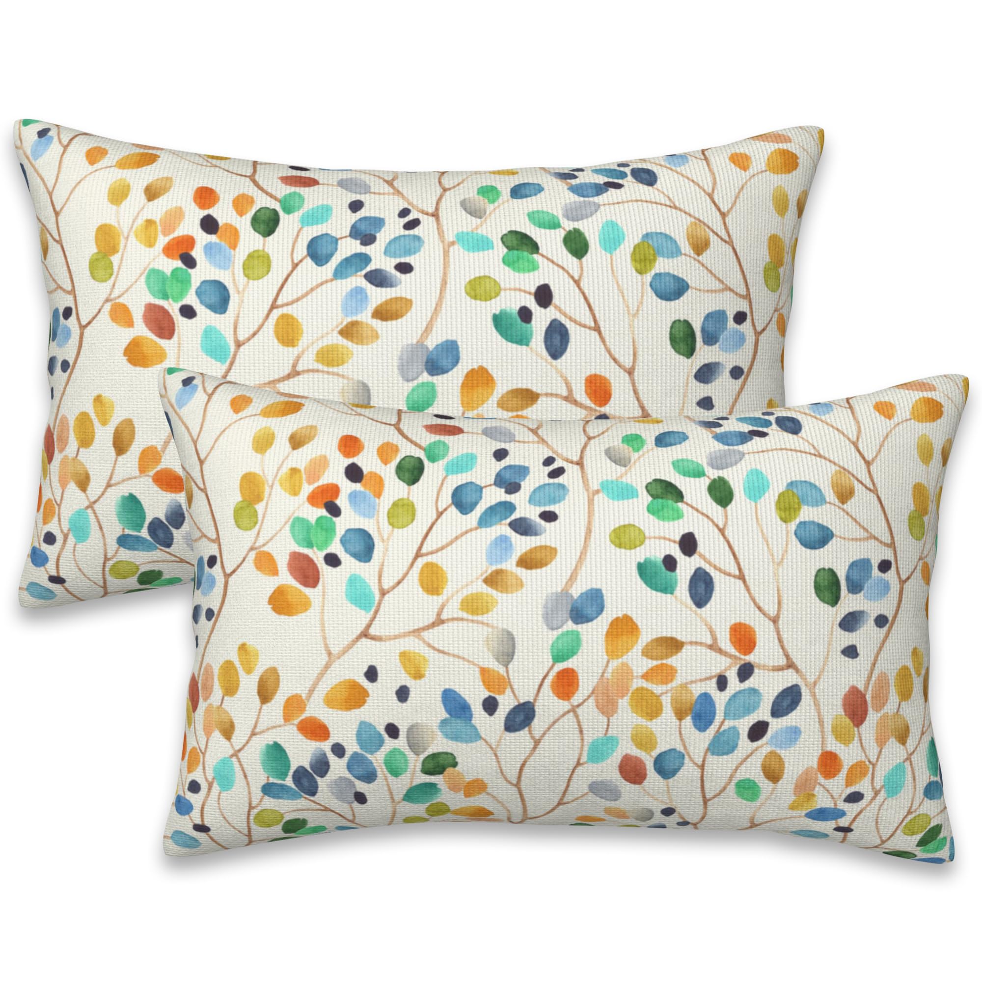 Boho Blue Throw Pillow Cover — 20"