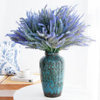 Modern Blue Flower Vase — 11" - View 2