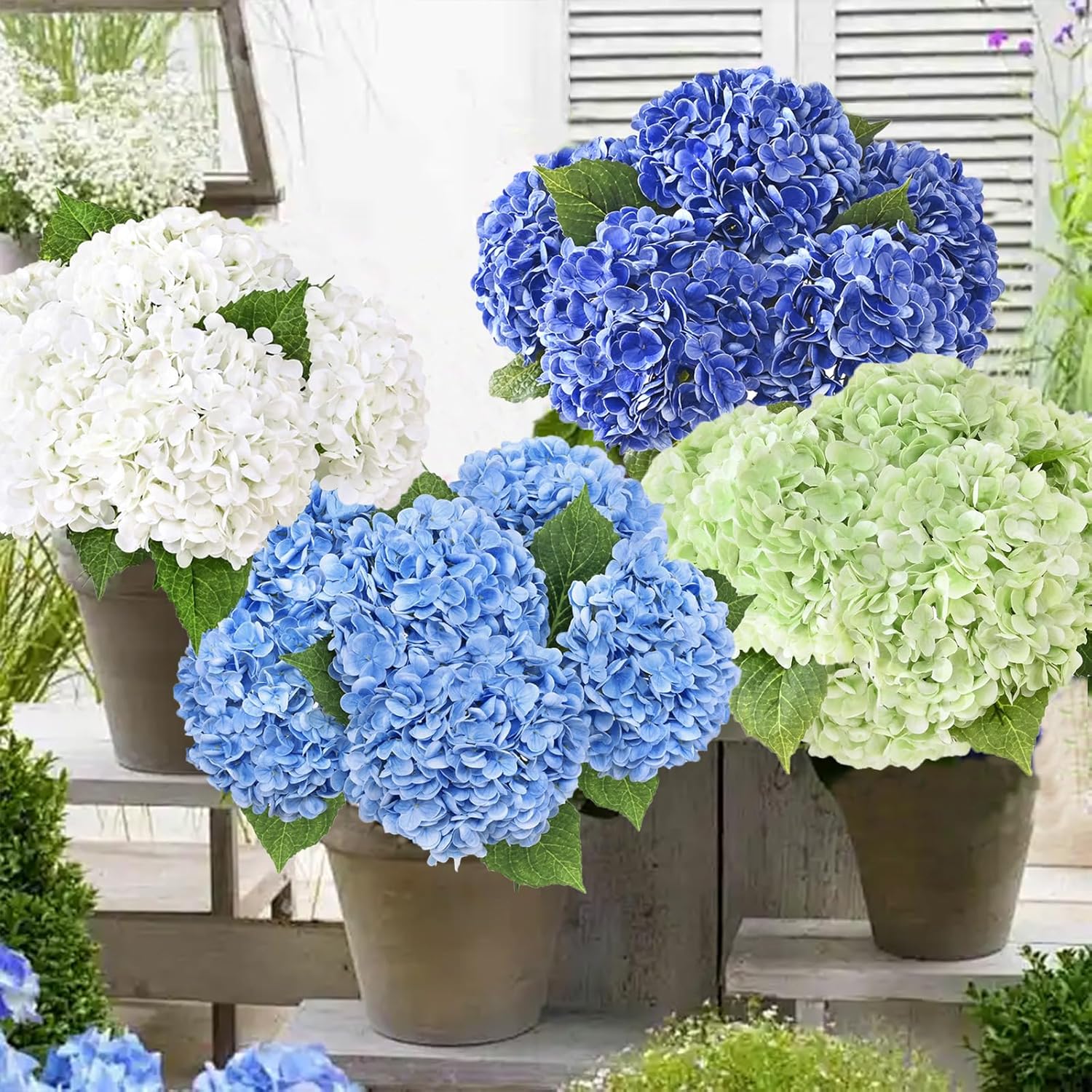 Blue Artificial Flowers — 21" - View 4