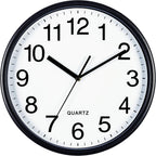 Battery Operated Black Wall Clock — 13" - View 7