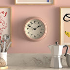 Round Beige Wall Clock - View 2