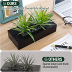 Rectangular Black Faux Plant — 10" - View 6