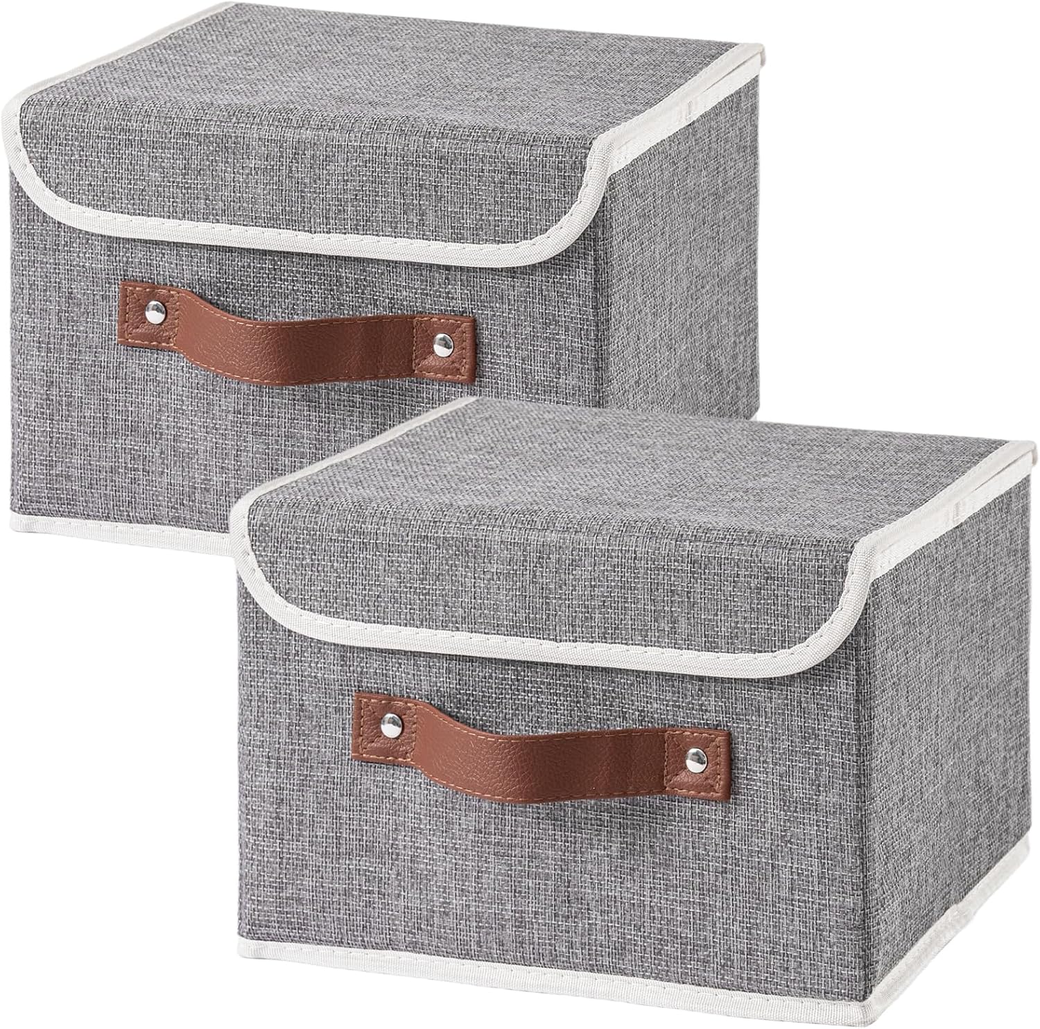 Linen Beige Storage Bin — Set of 1 — Small(set of 2)