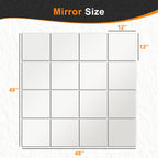 Glass Wall Mirror — 12" - View 4