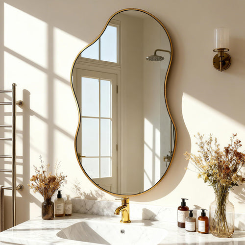 Antique Luxe Black Wall Mirror — 20"