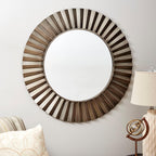 Round Metal Wall Mirror - View 2