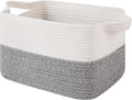 Boho Black Storage Bin — 13" — Grey and White