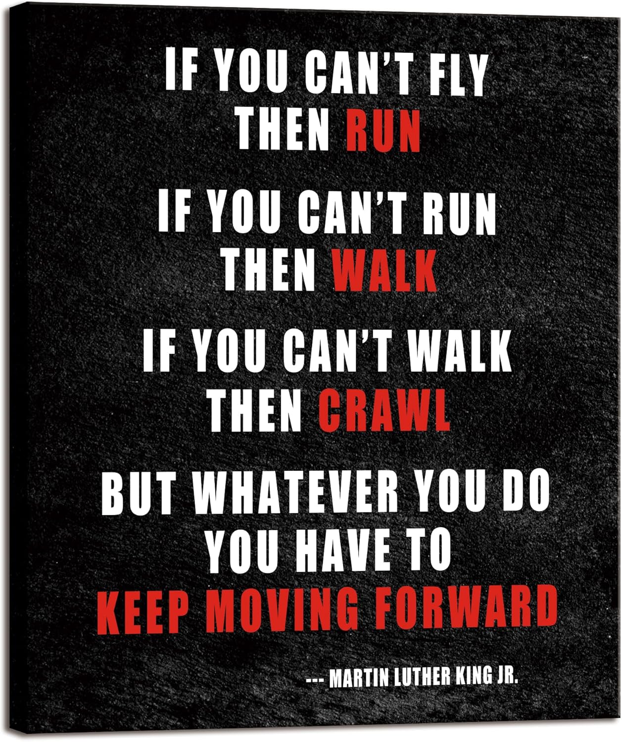 Fabric Wall Art — 16" — Keep Moving