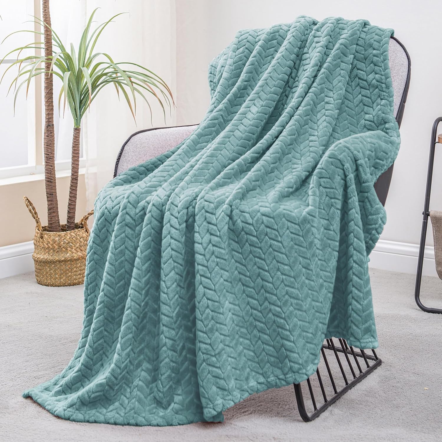 Black Throw Pillow — 70" — Celadon