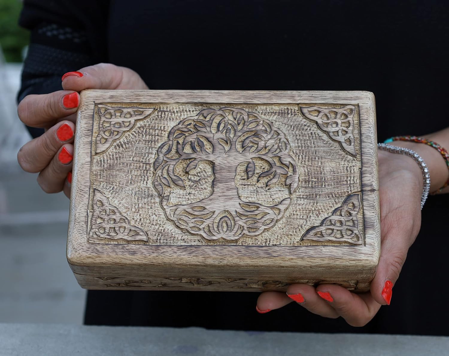 Purple Storage Basket — Celtic Tree Of Life