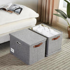 Beige Storage Bin — 17" - View 2