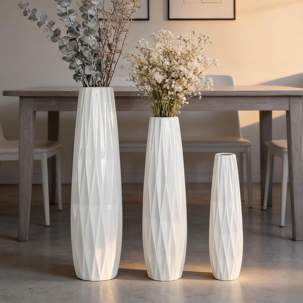 Farmhouse Ceramic Flower Vase — 17.7" - View 8