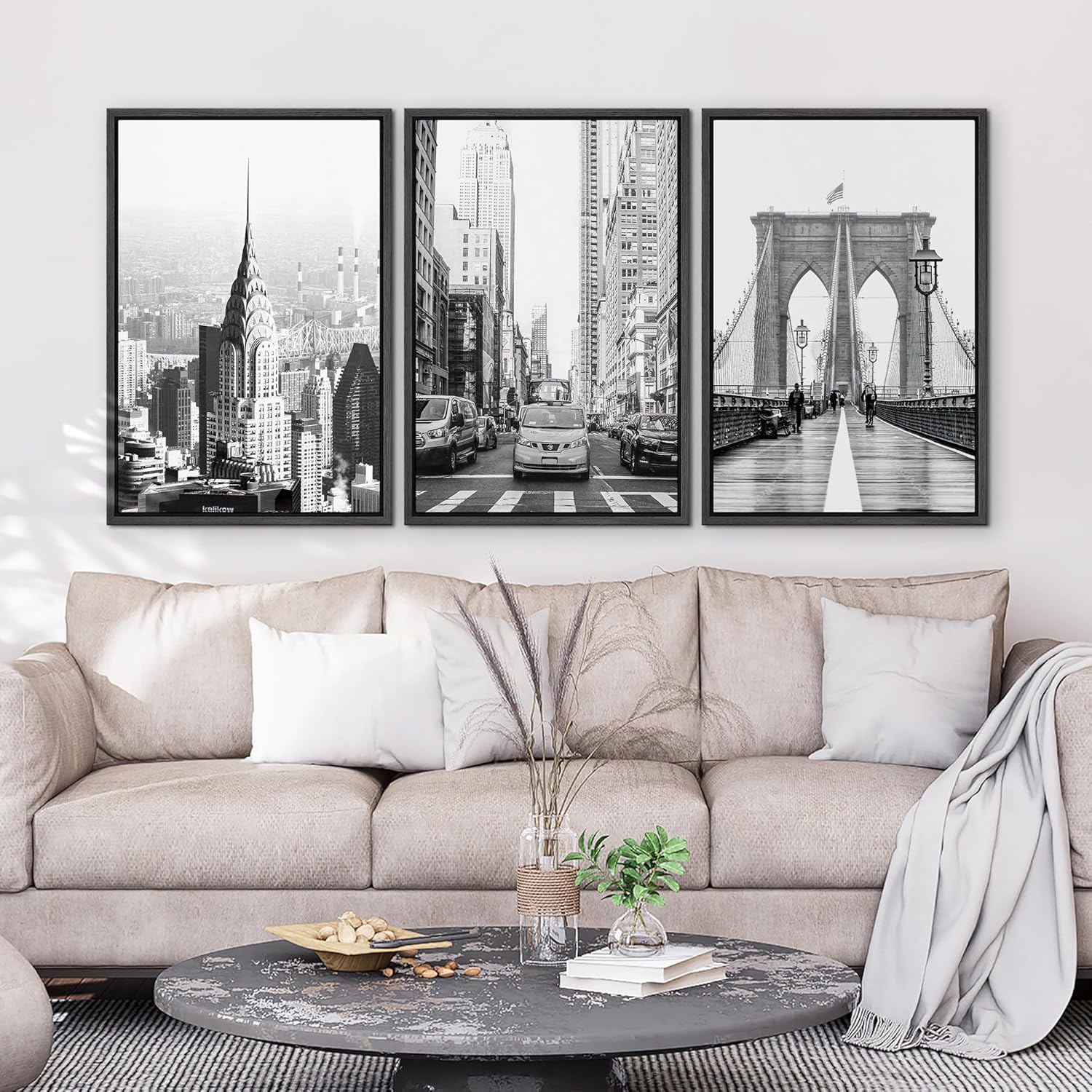 Framed Fabric Wall Art — 24" - View 3