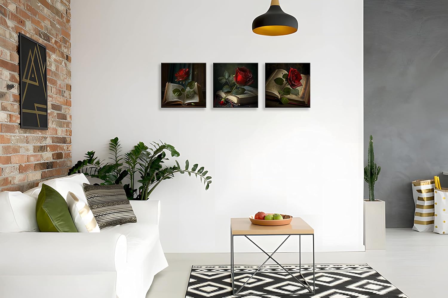 Vintage Beige Canvas Wall Art — 12" - View 5