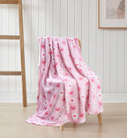 Luxe Pink Throw Pillow — 50x60 - View 7