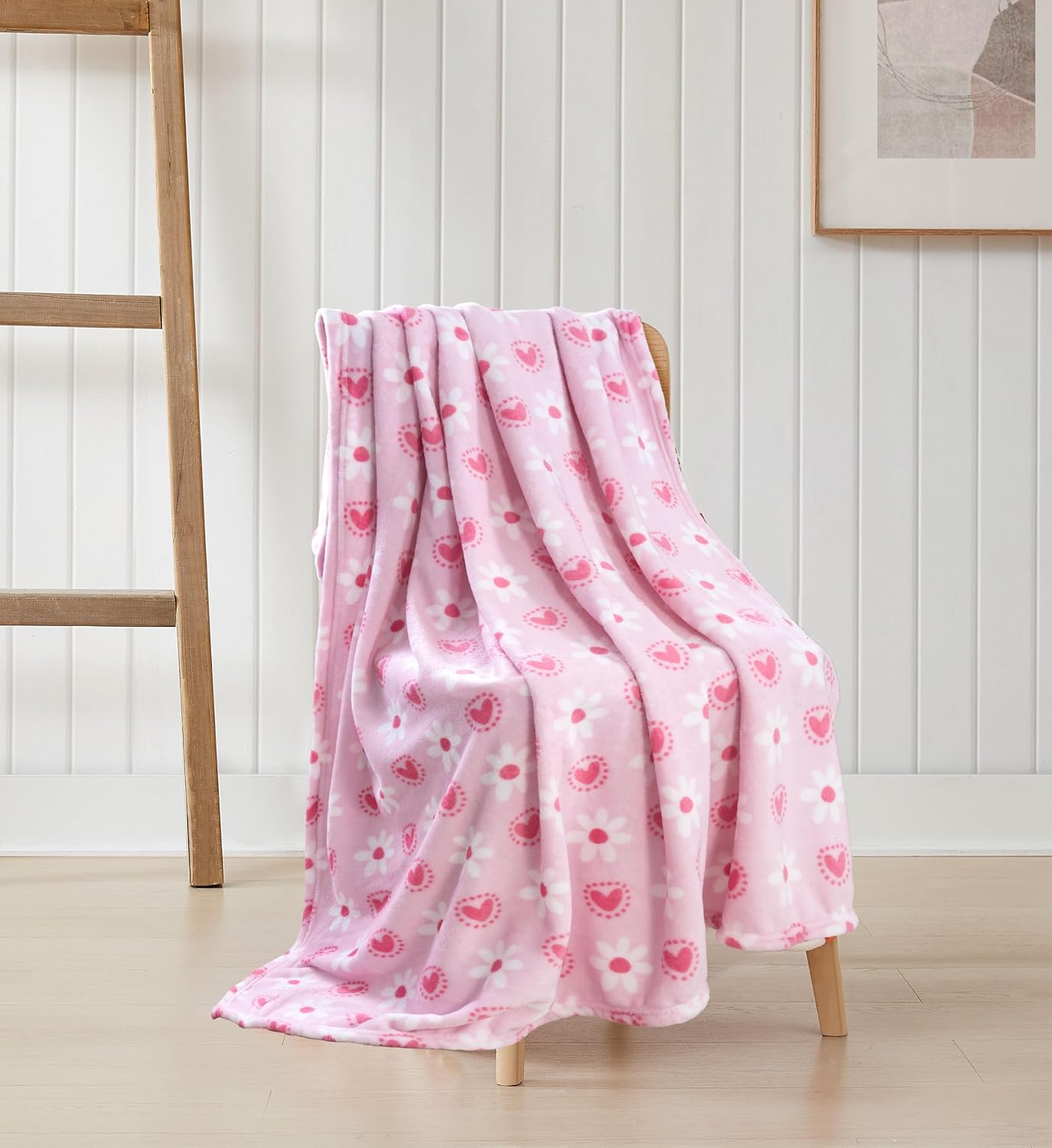 Luxe Pink Throw Pillow — 50x60 - View 7