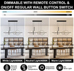 Dimmable Luxe Black Chandelier - View 3