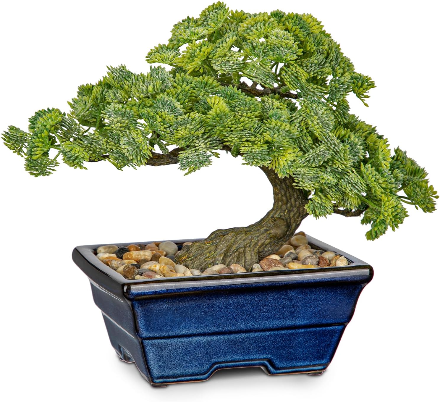 Farmhouse Ceramic Faux Plant — Jade- glaze basin