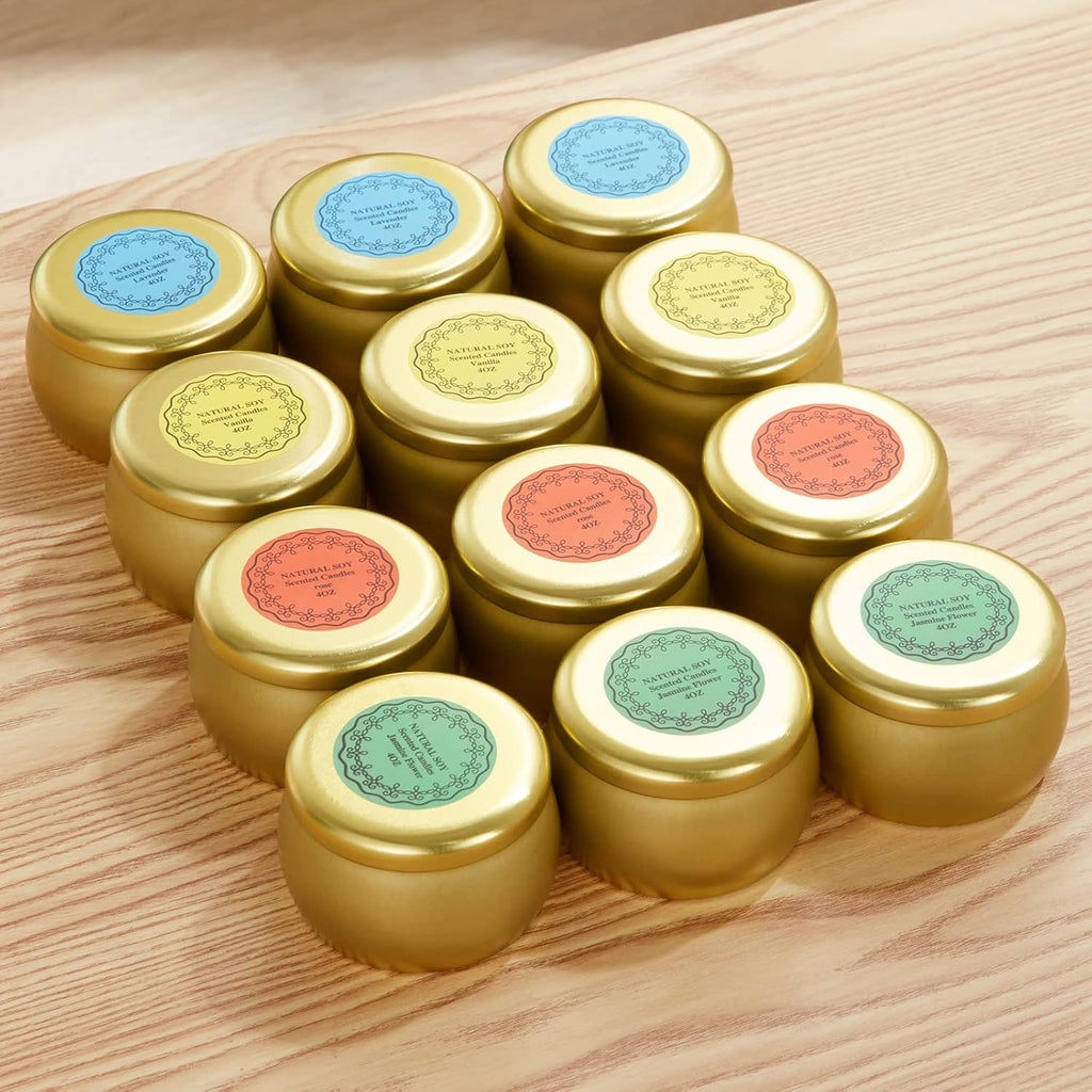 Soy Wax Metal Scented Candle - View 5