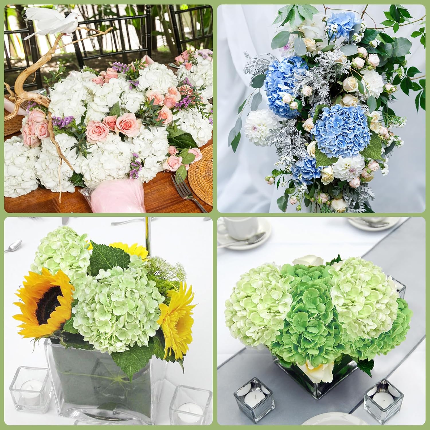 Blue Artificial Flowers — 21" - View 9