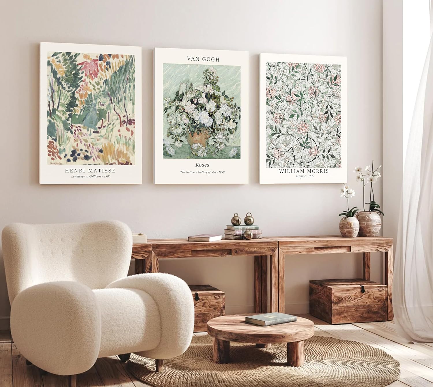 Framed Mid-Century Green Wall Art — 12" — 18"x24"