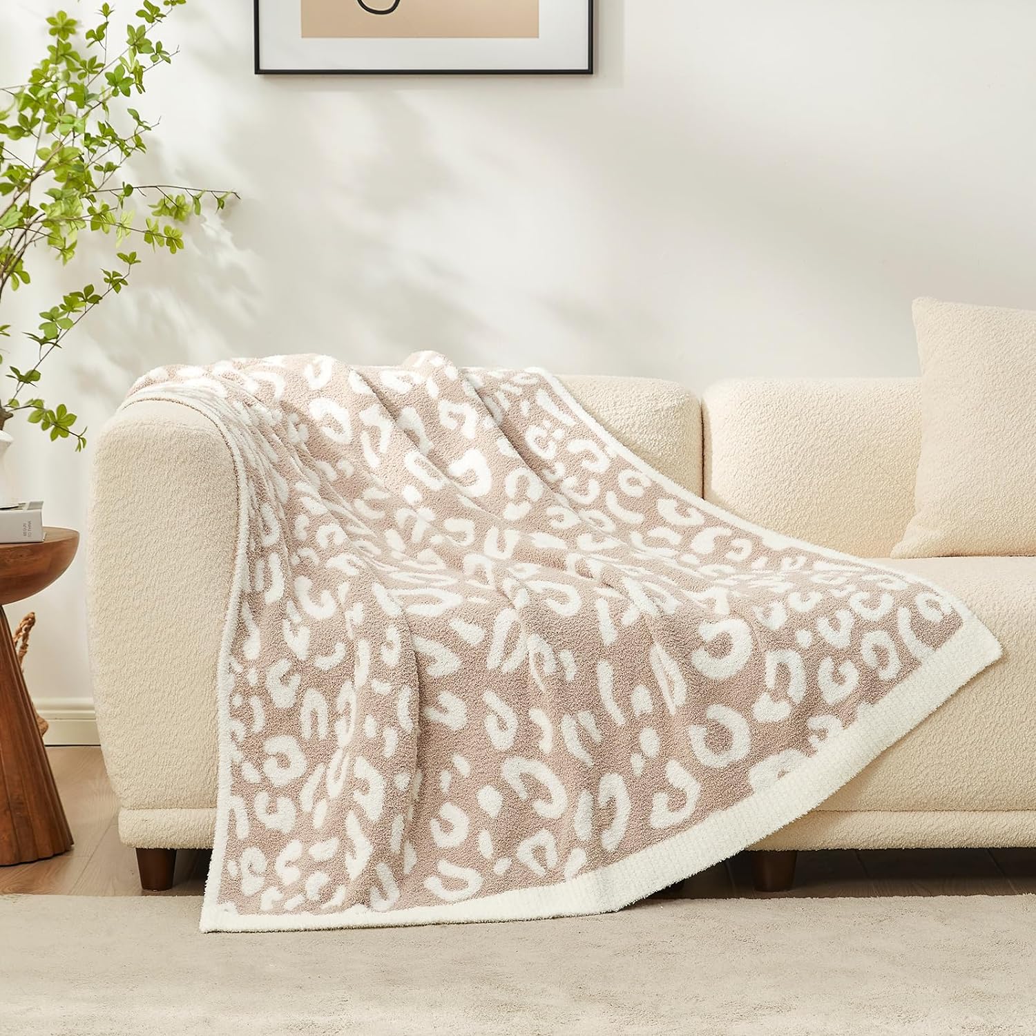 Beige Throw Pillow — 50" - View 4