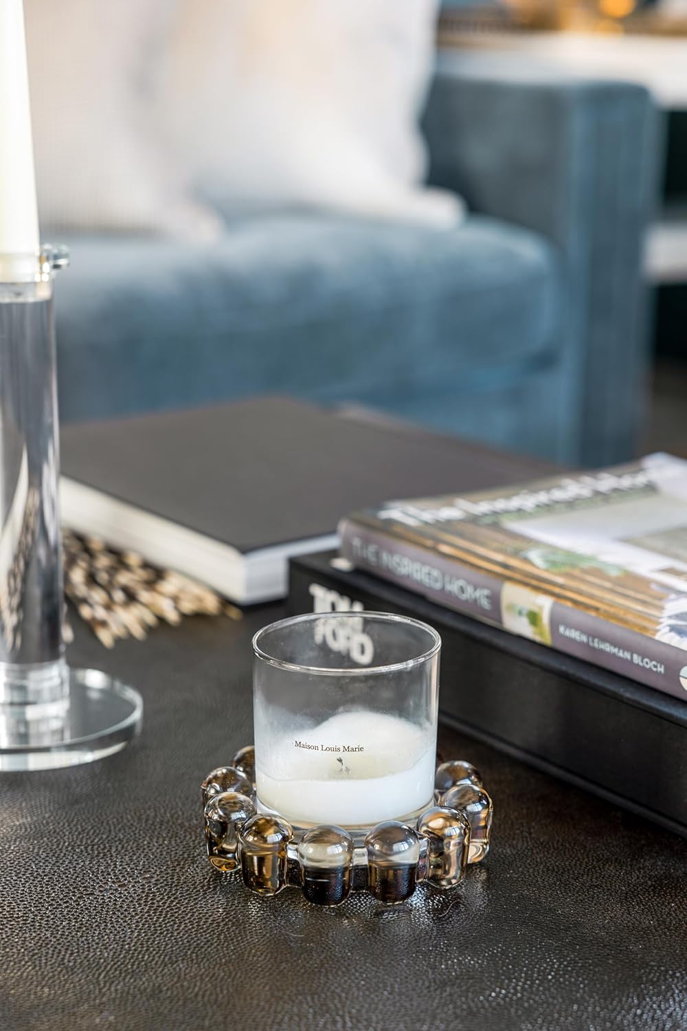 Modern Grey Candle - View 8