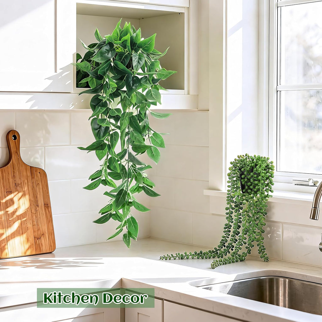 Boho Black Artificial Plant - View 8