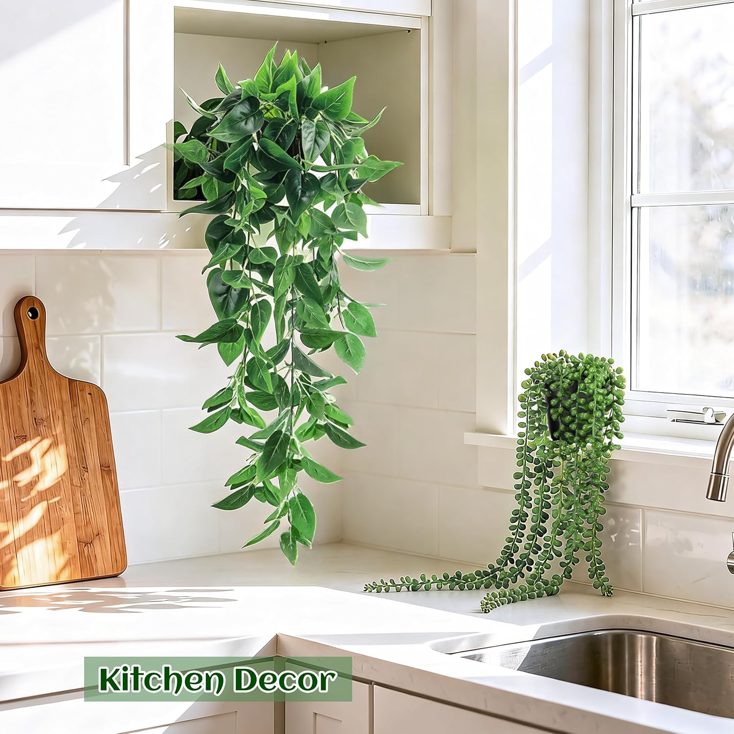 Boho Black Artificial Plant - View 8