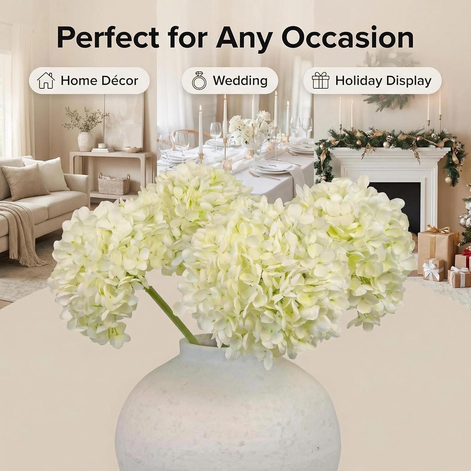 Beige Artificial Flowers - View 4