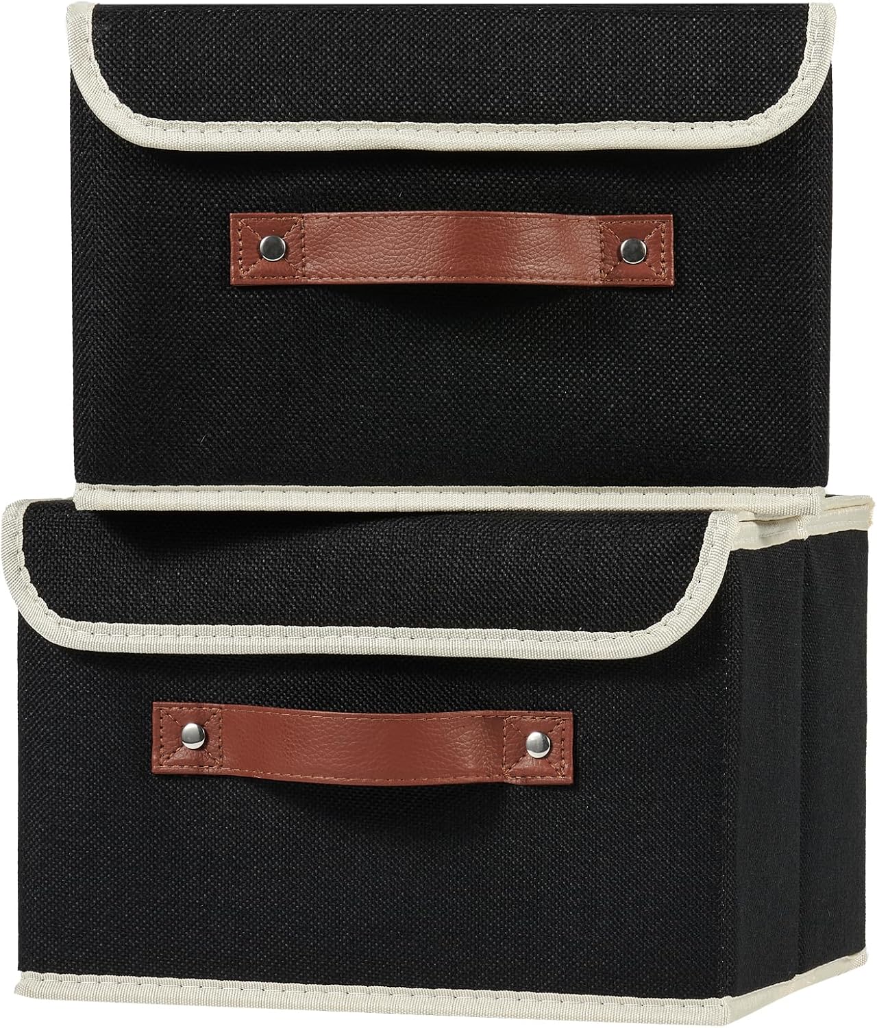 Linen Beige Storage Bin — Set of 1 — Small (Set of 2)
