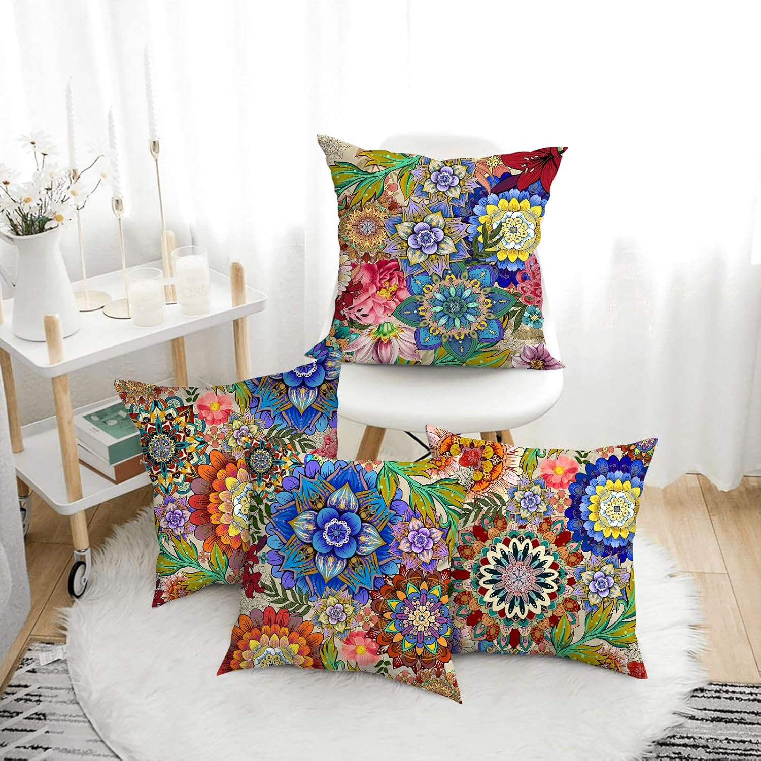 Boho Black Cushion Cover — 18" - View 5
