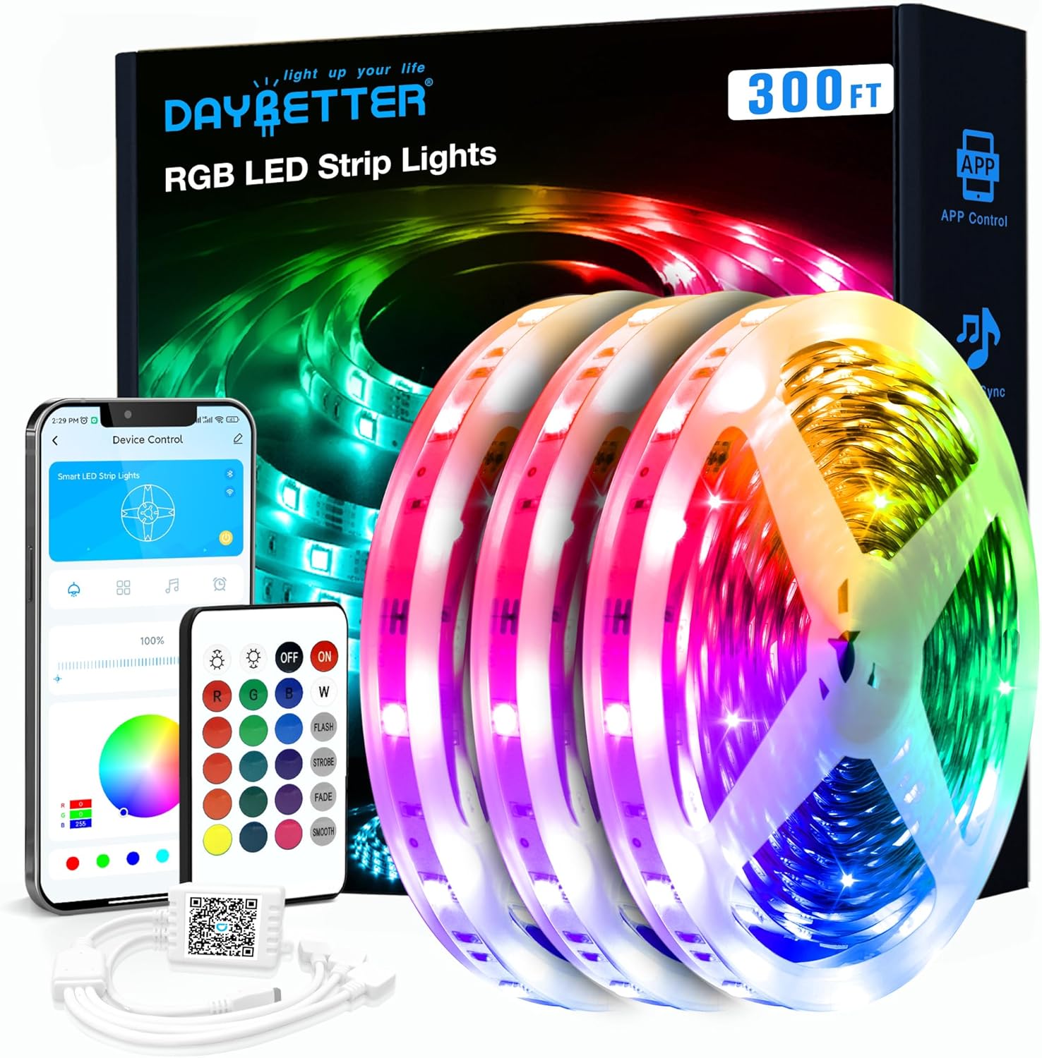 Smart Metal LED Strip Lights — 300FT