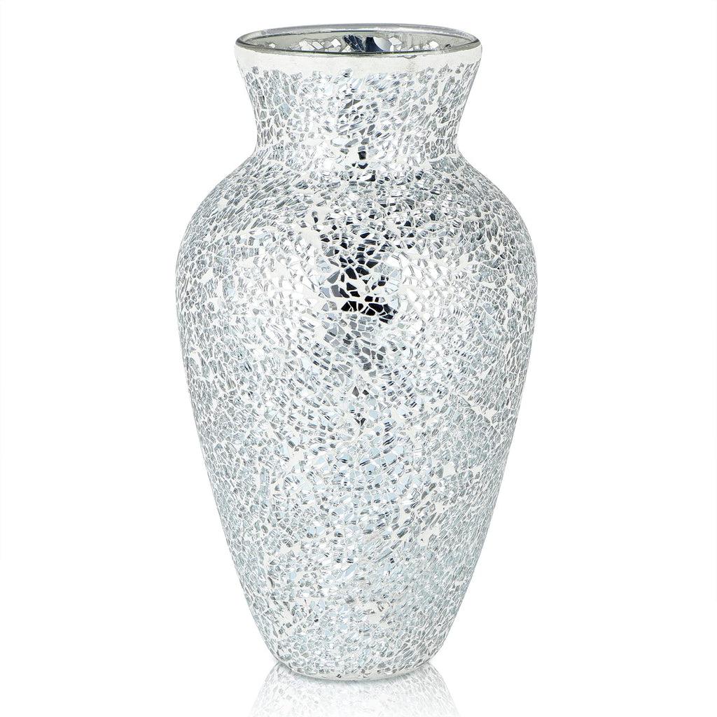 Handcrafted Glass Flower Vase — 11"