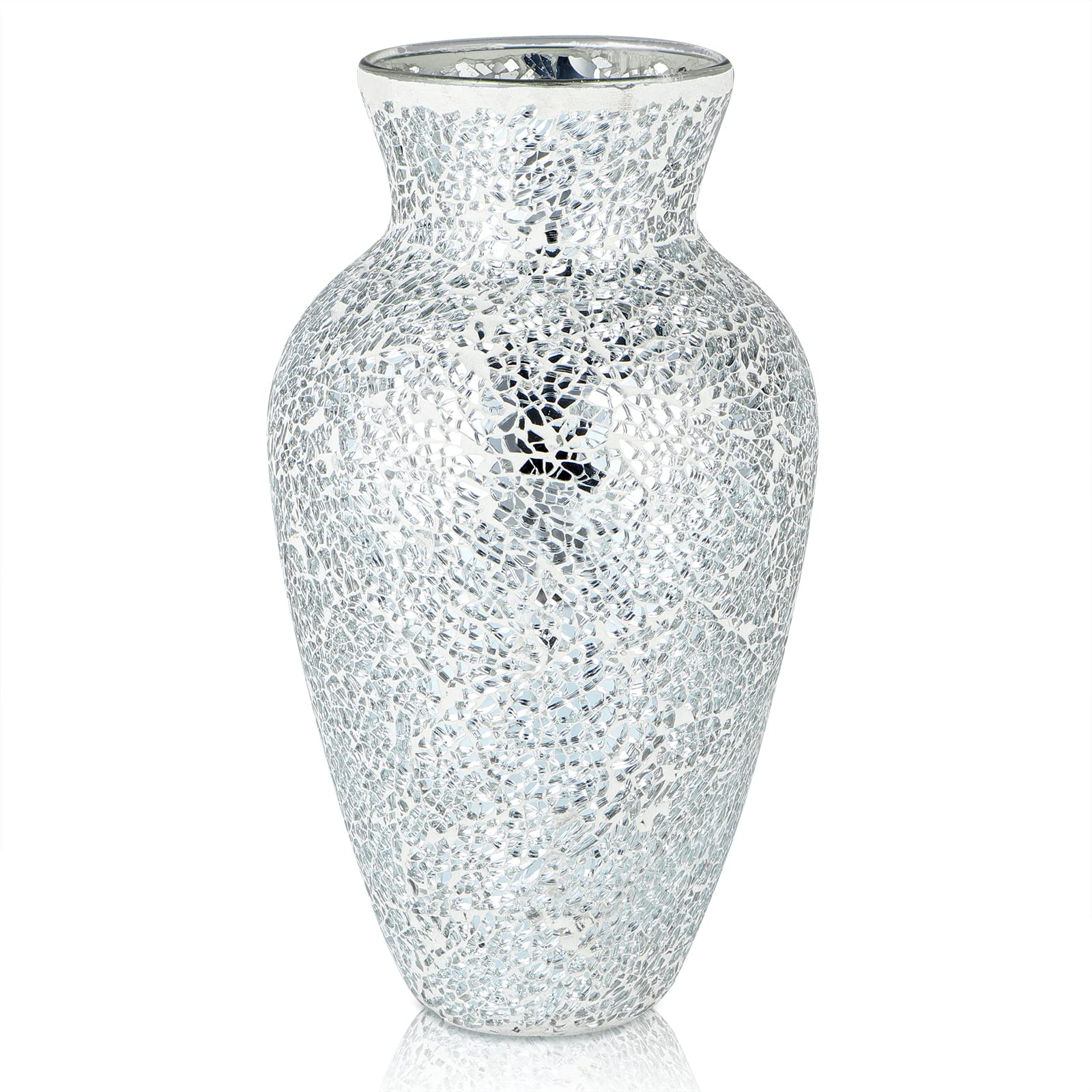 Handcrafted Glass Flower Vase — 11"